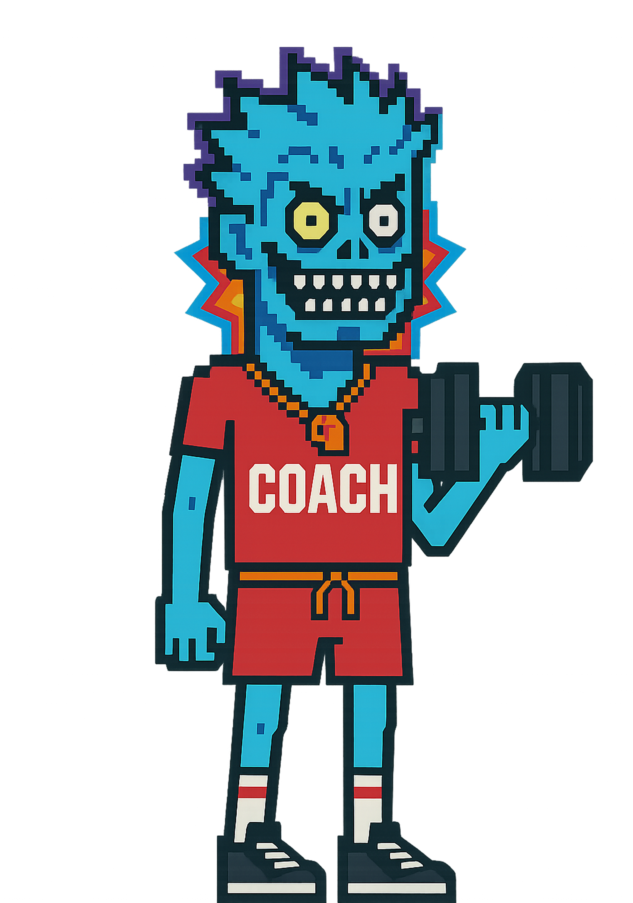 Zorg Ai coach character lifting weights